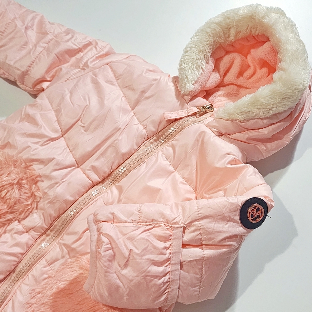 Jessica Simpson Pink Baby Snowsuit 3-6M - Picture 3 of 7